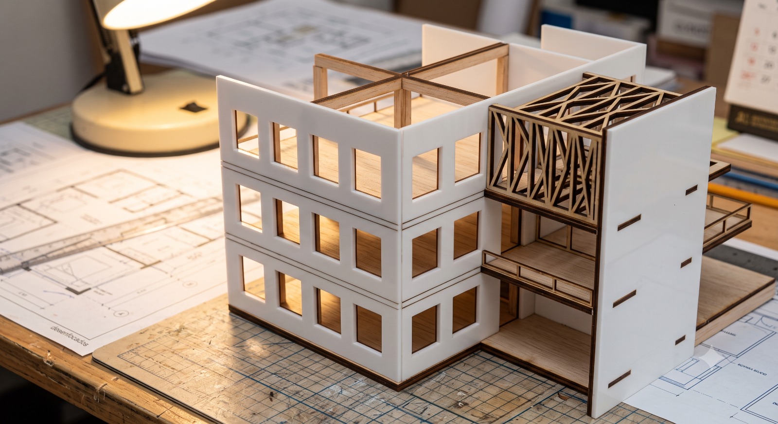 Maqueta arquitectónica de corte láser de precisión, ejemplo de fabricación LCL Soluciones